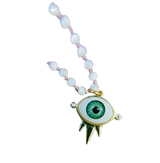 Mother of Pearl Hand Knotted Evil Eye Necklace