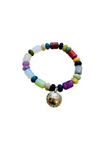 Matte Multi Stone Bracelet with Dream On Coin