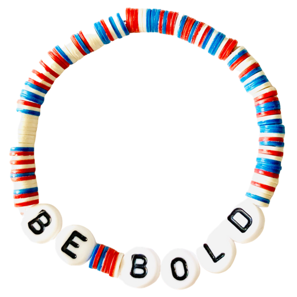 Be Bold Vulcanite Word Bracelet