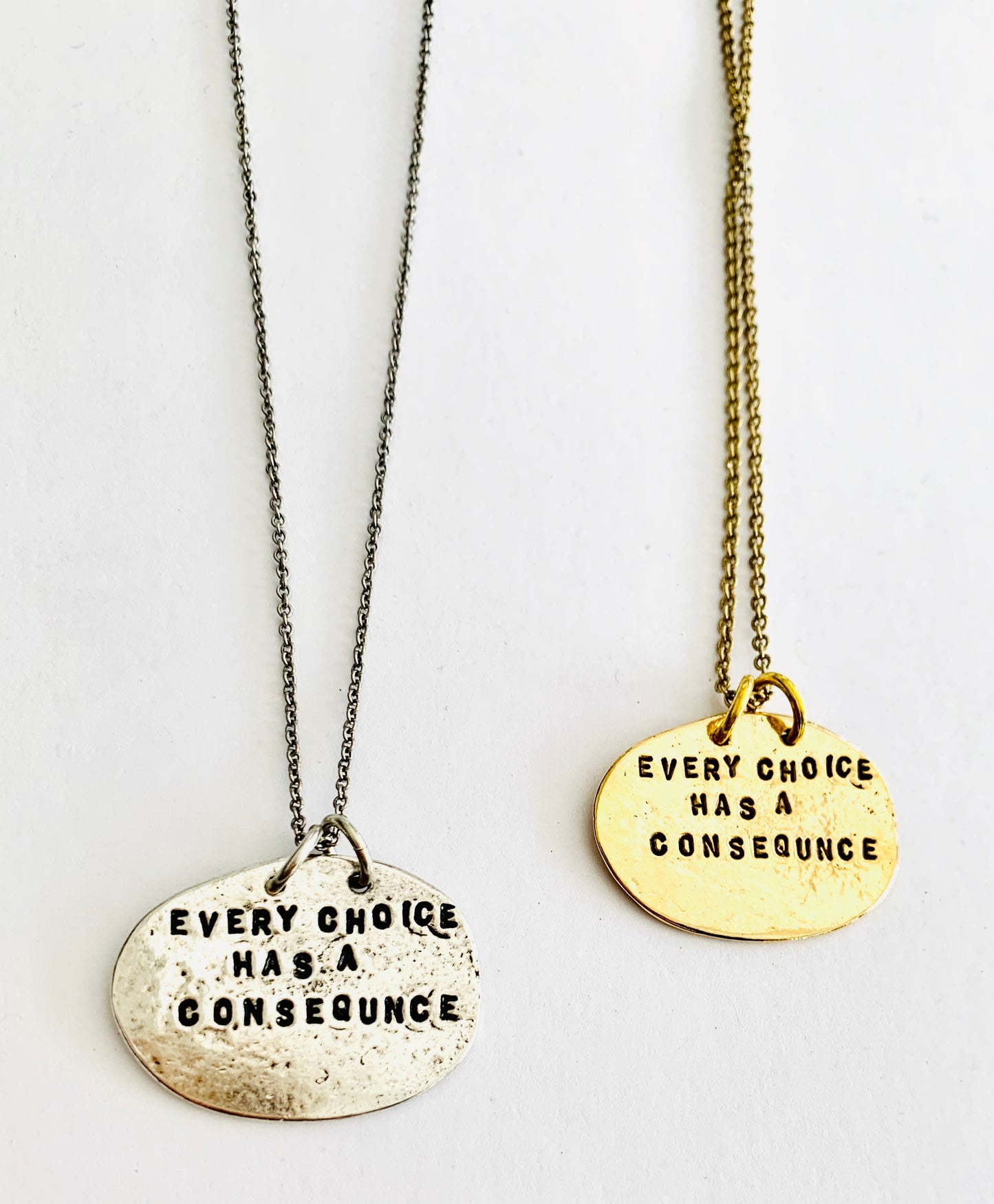 Every choice has a consequence necklace