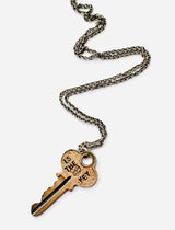 Family/Is the Key Double Sided Necklace