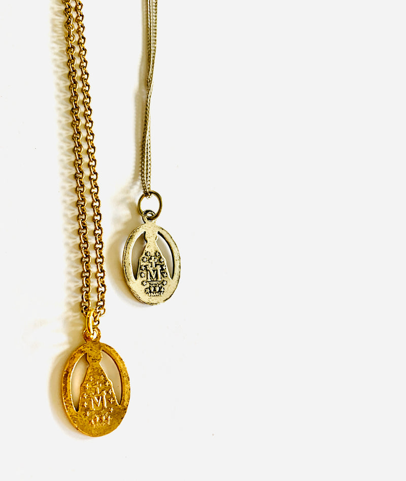 Dainty Religious Medal Necklace