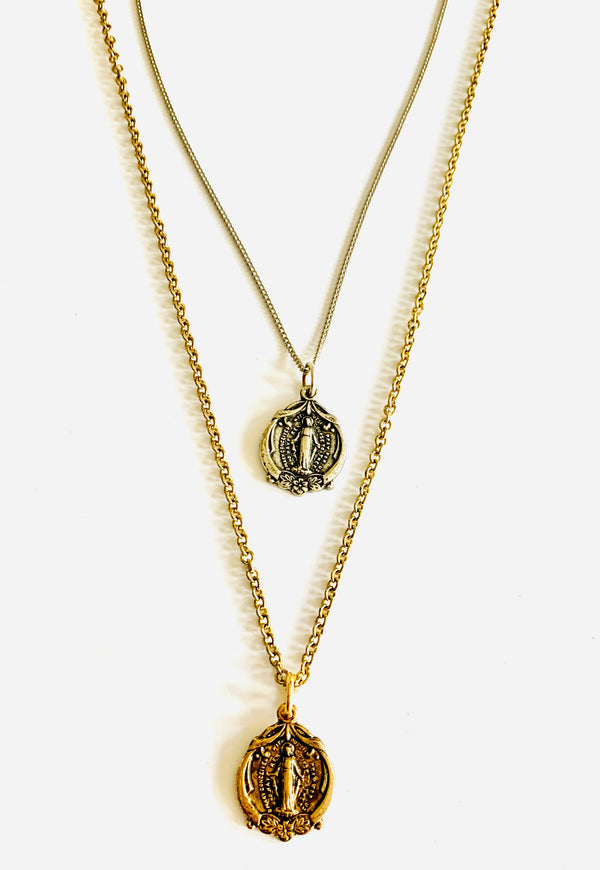 Religious Medal Necklace