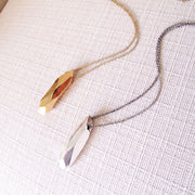 crystal point necklace