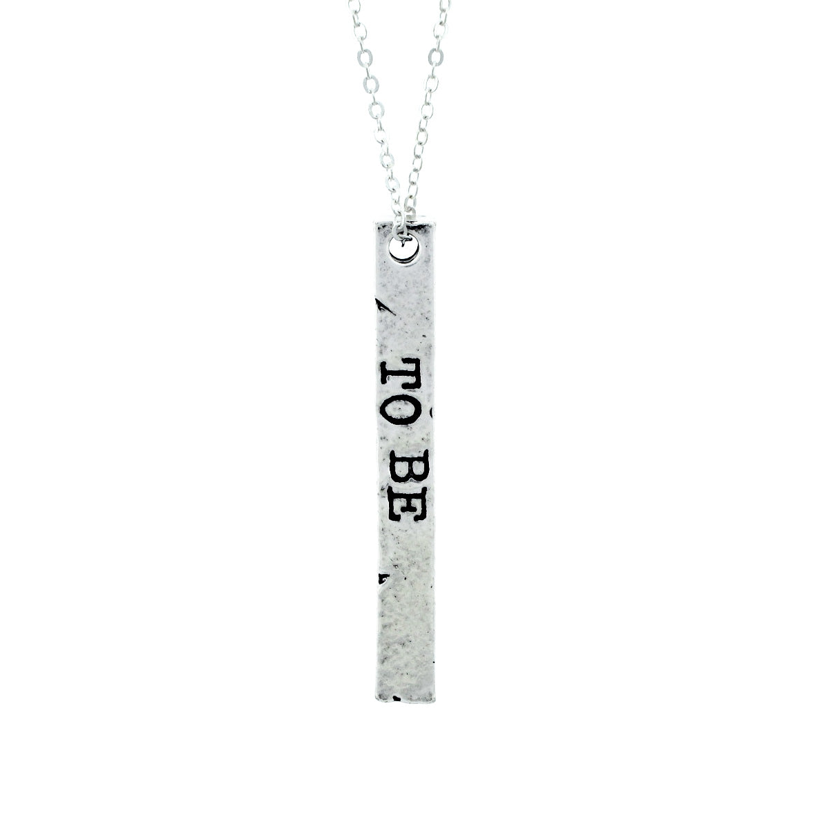 It's Okay to be Afraid Hand Stamped Necklace