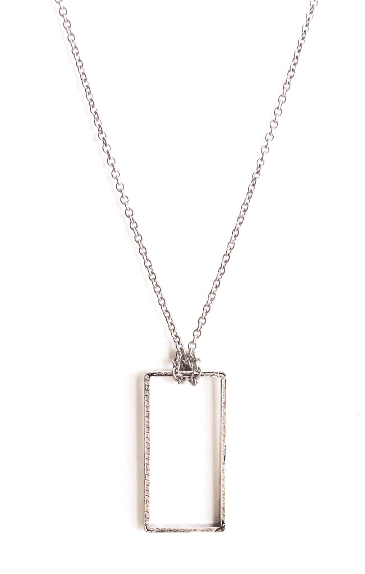 Geometric Rectangle Necklace