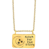 Reach For The Stars Hand Stamped Necklace