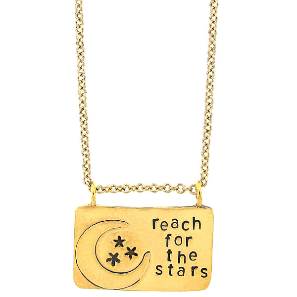 Reach For The Stars Hand Stamped Necklace