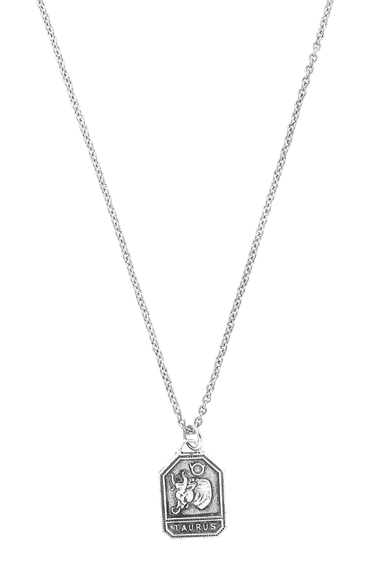 Zodiac Square Charm Necklace