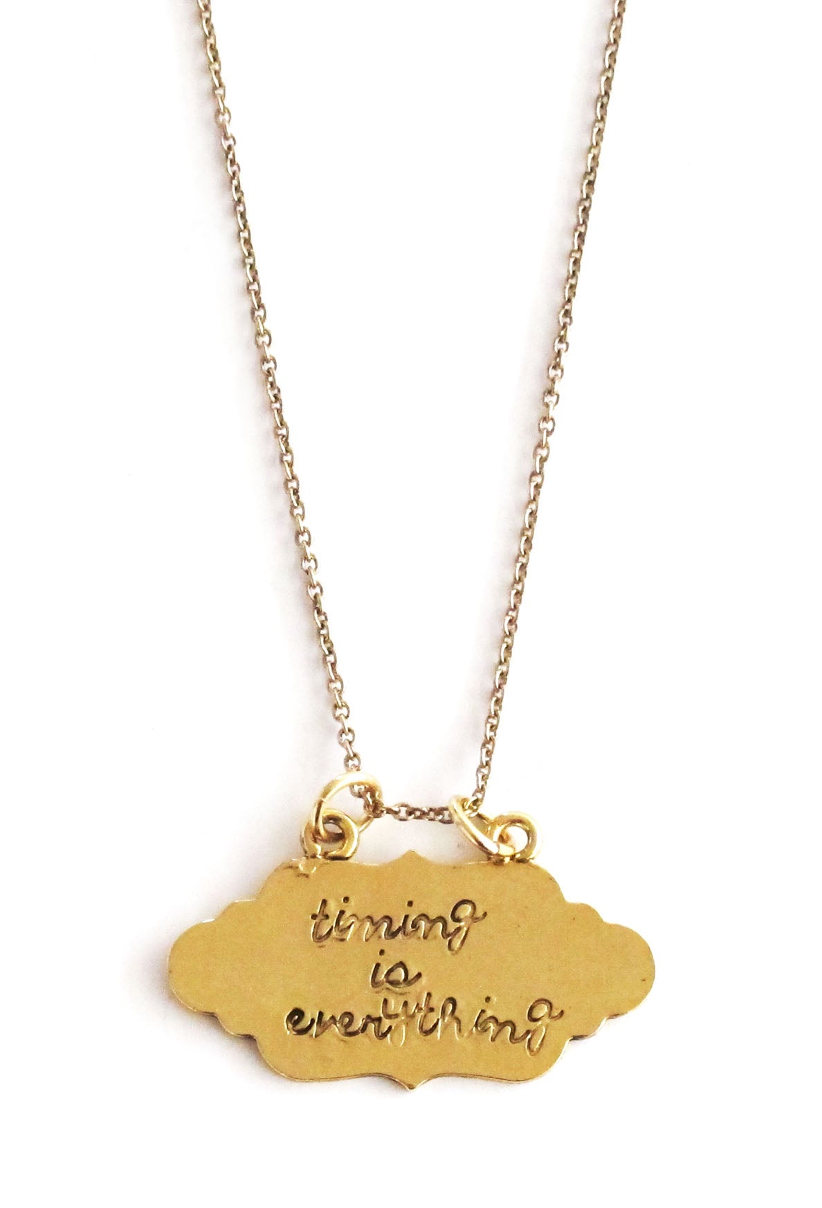 Timing is Everything Hand Stamped Necklace