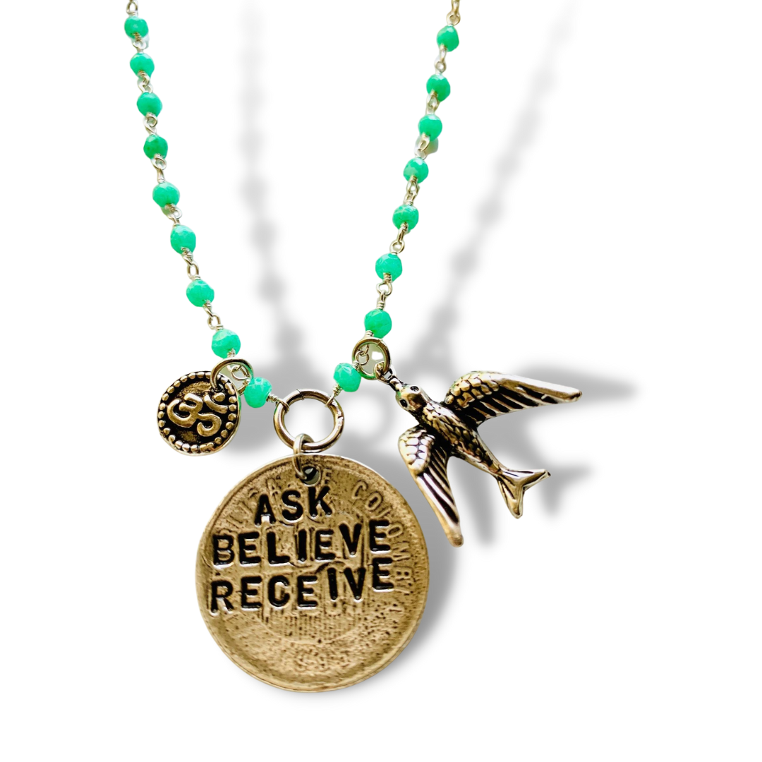 Ask Believe Receive Necklace