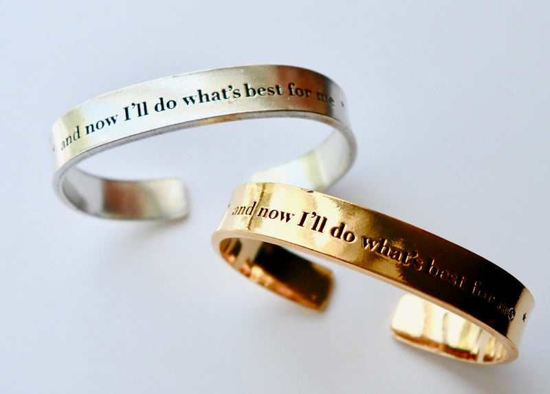 And Now I'll Do It For Me Cuff Hand Stamped Bracelet