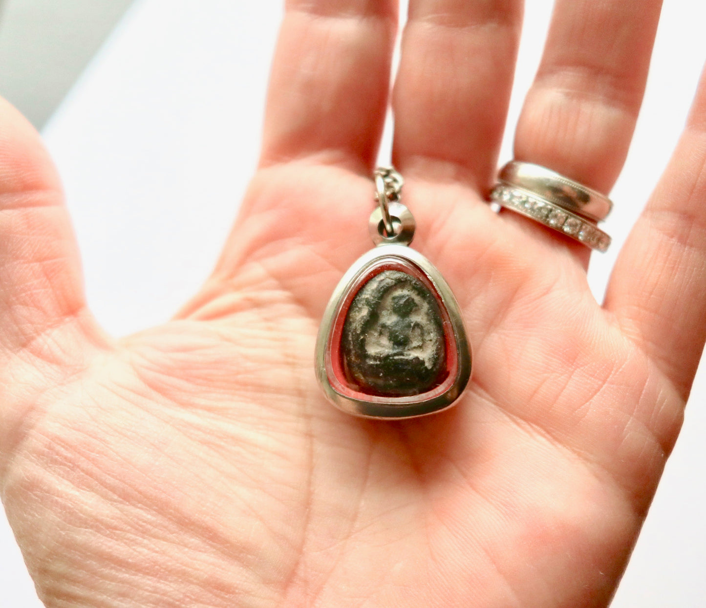 Mantra One of a Kind buddha Necklace
