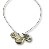 Blessed Charm Necklace with Family Tree charm