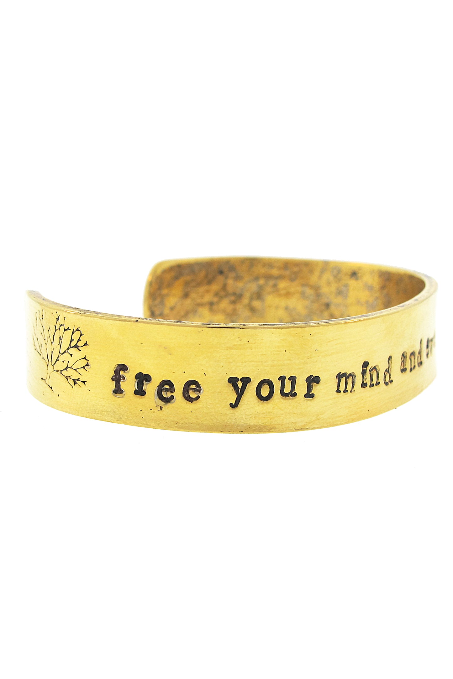 Free Your Mind Hand Stamped Cuff