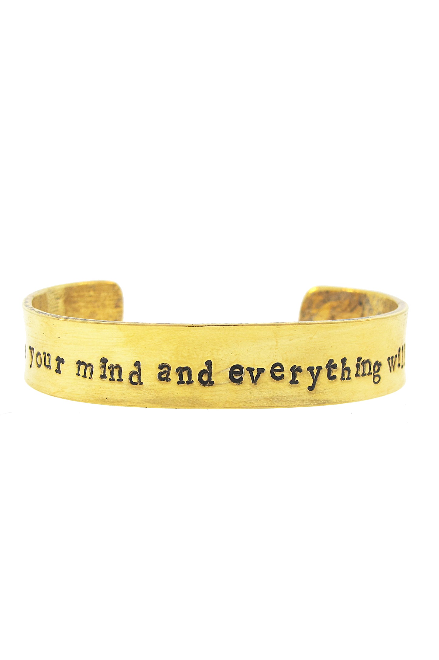 Free Your Mind Hand Stamped Cuff