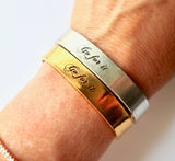 Go For It Cuff Hand Stamped Cuff Bracelet