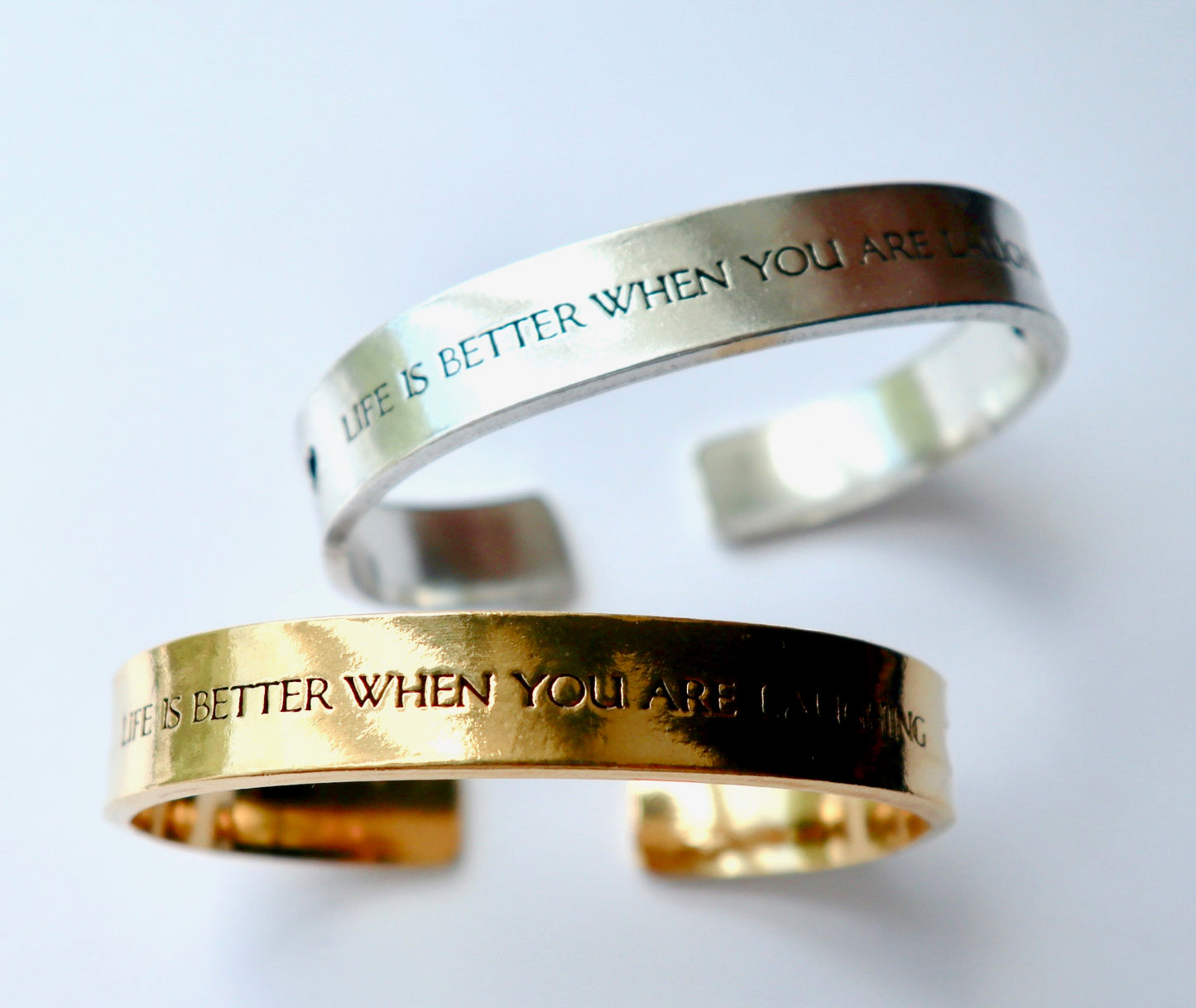 Life is Better Hand Stamped Cuff Bracelet
