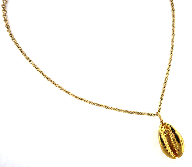 Layering Gold Shell Necklace