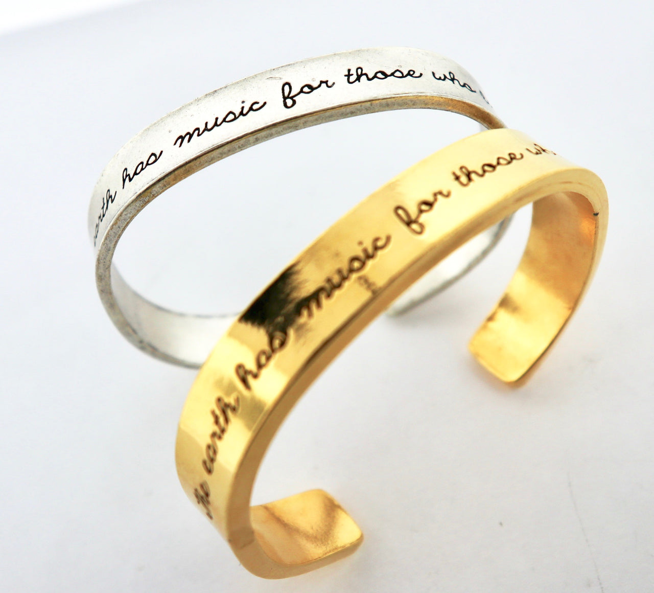 The Earth Has Music For Those Who Listen Cuff Bracelet