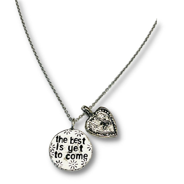 The Best is Yet To Come with Buddha Heart Charm