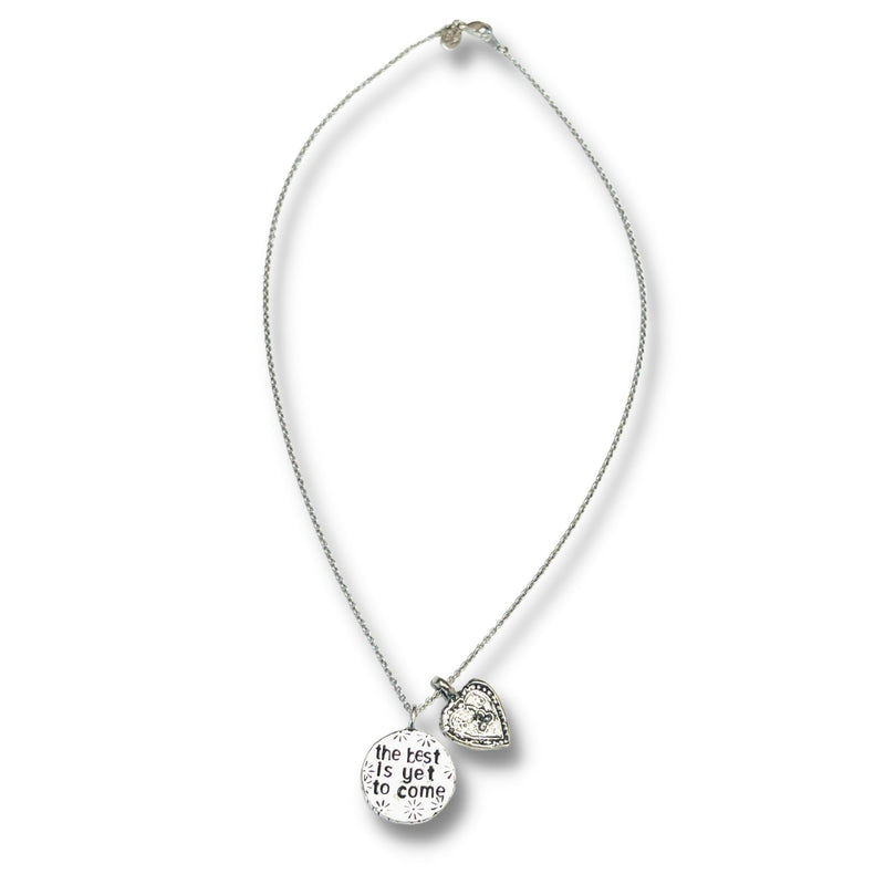 The Best is Yet To Come with Buddha Heart Charm